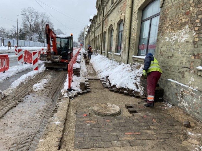 Construction work during the winter