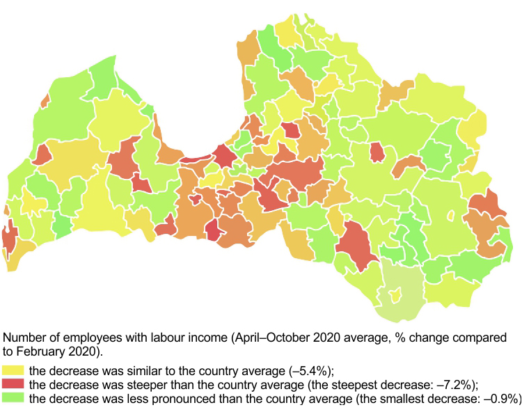 Figure about unemployment in regions and cities