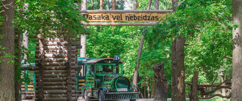 Ilustratīvs attēls tērvetes parka vilcieniņš