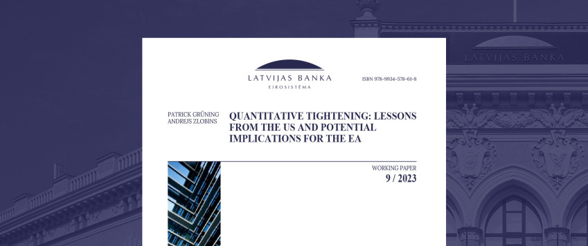 Working paper 9/2023 - Quantitative Tightening: Lessons from the US and Potential Implications for the EA cover