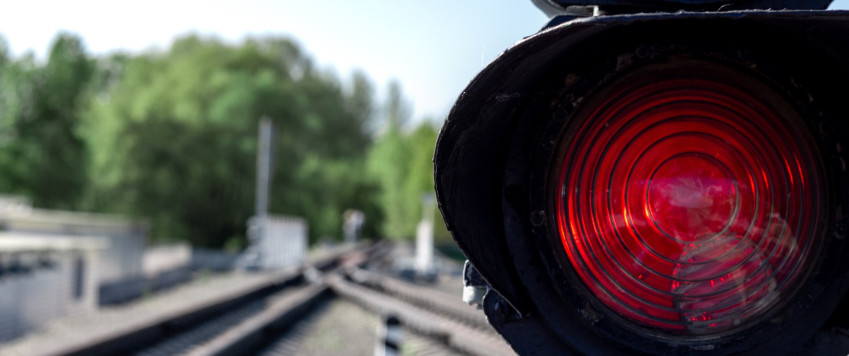 Illustrative photo red traffic light