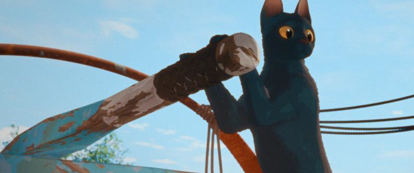 Ilustratīvs attēls ar animācijas filmas Straume varoni