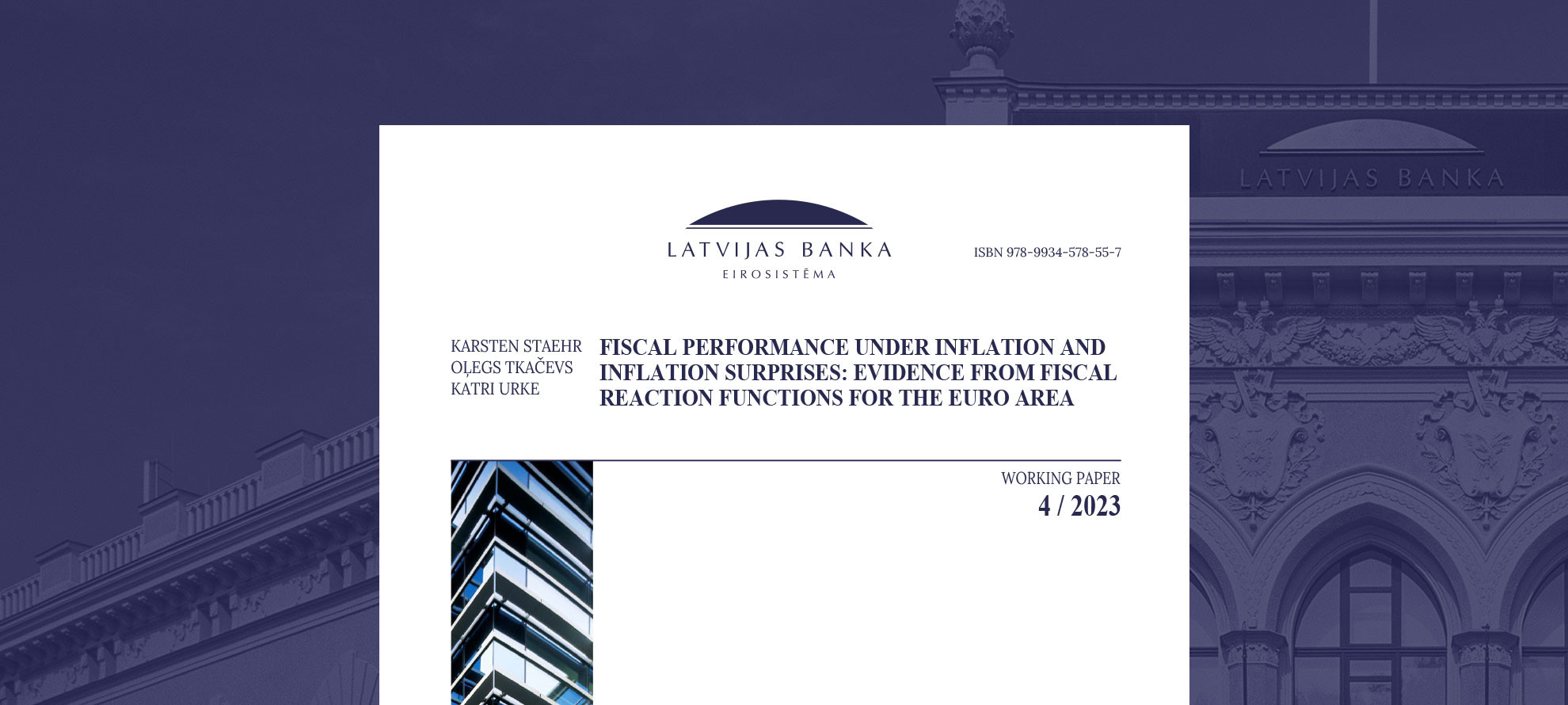 Fiscal Performance under Inflation and Inflation Surprises: Evidence from Fiscal Reaction Functions for the Euro Area