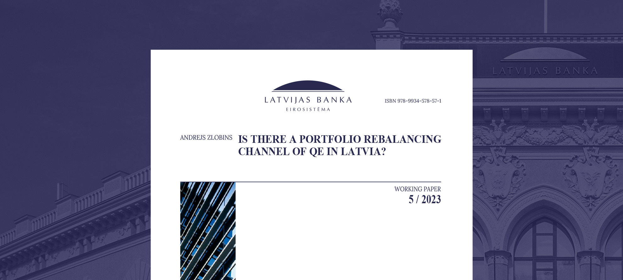 Is There a Portfolio Rebalancing Channel of QE in Latvia?