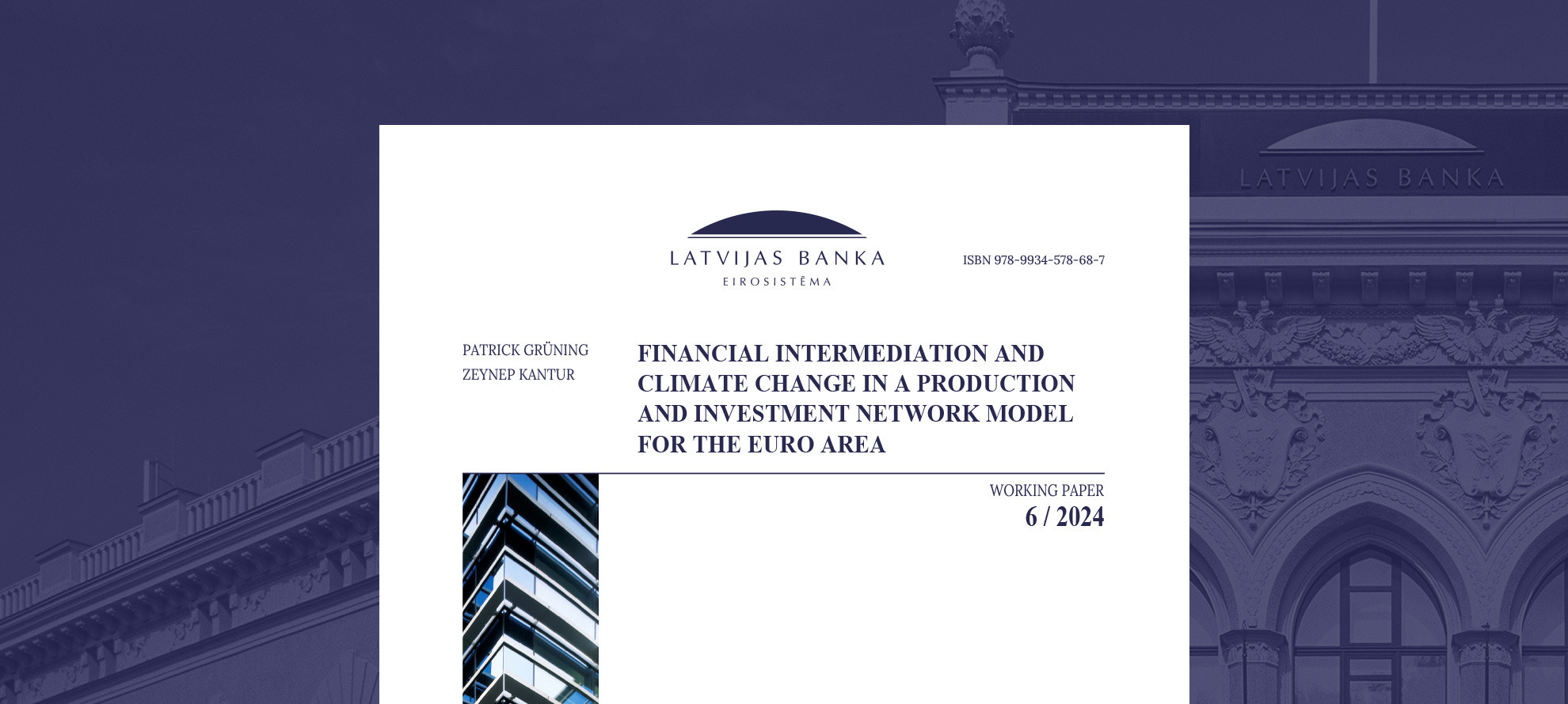 Financial Intermediation and Climate Change in a Production and Investment Network Model for the Euro Area