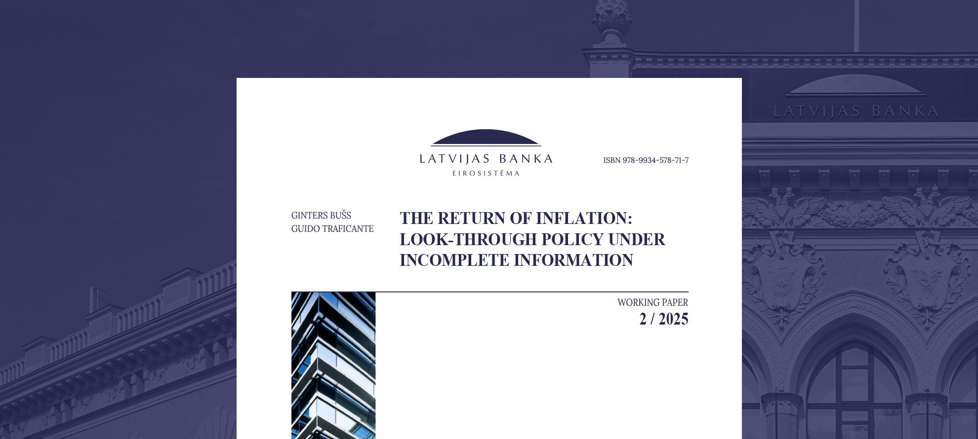 The Return of Inflation: Look-Through Policy Under Incomplete Information