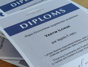 Diplomas for the authors of the papers winning awards